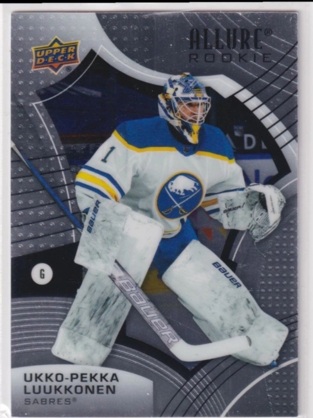 Akko-Pekka Luukkonen 2021/22 Upper Deck Sabres Rookie RC Hockey Card